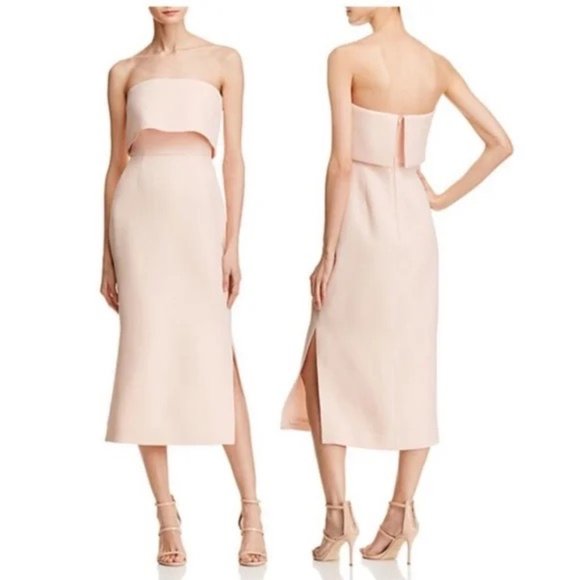 C/MEO Collective Strapless Blush Midi Dress (Love Like This) - Picture 4 of 10